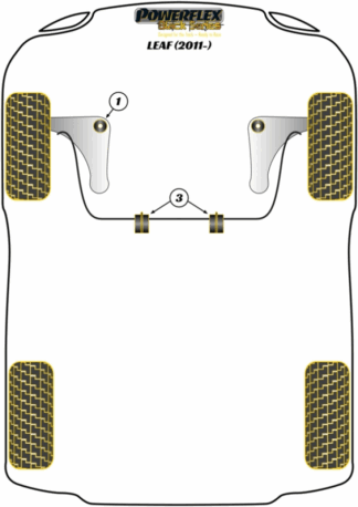 Powerflex Black -puslasarjat - Nissan Leaf (2011 on )