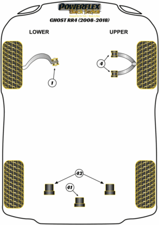 Powerflex Black -puslasarjat - Rolls-Royce Ghost RR4 (2008 - 2018 )