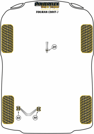 Powerflex Black -puslasarjat - Volkswagen Touran (2017 on)