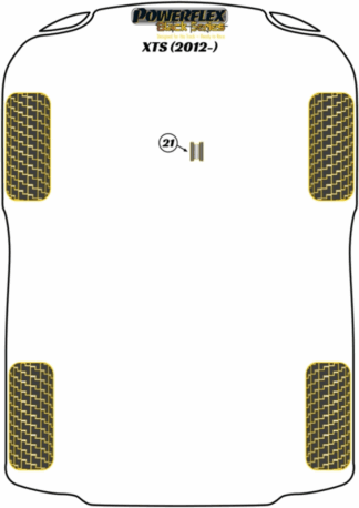 Powerflex Black -puslasarjat - Cadillac XTS (2012 - ON)