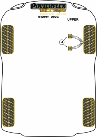 Powerflex Black -puslasarjat - BMW i8 (2014 - ON)