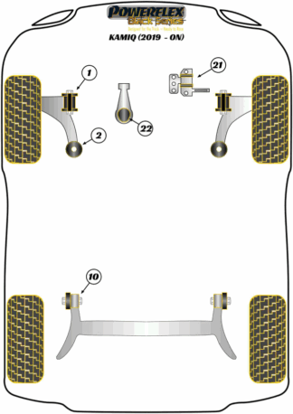 Powerflex Black -puslasarjat - Skoda Kamiq (2019-on)