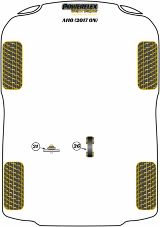 Powerflex Black -puslasarjat - Alpine A110 (2017 on)