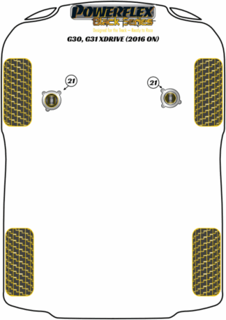Powerflex Black -puslasarjat - BMW G30, G31 XDrive (2016 on)
