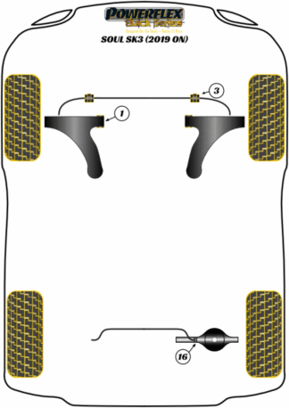 Powerflex Black -puslasarjat - Kia Soul SK3 (2019 on)