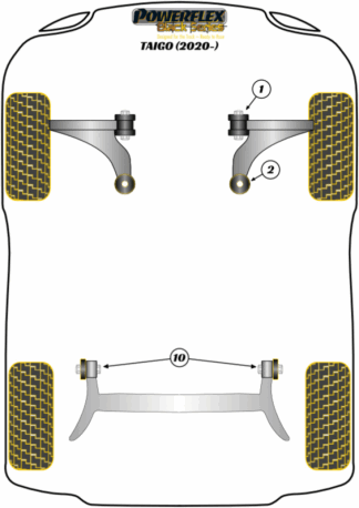 Powerflex Black -puslasarjat - Volkswagen Taigo (2020 on)