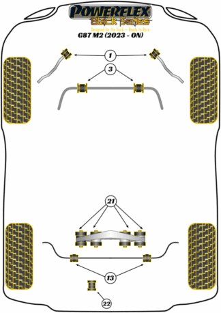 Powerflex Black -puslasarjat - BMW G87 M2 (2023 on)