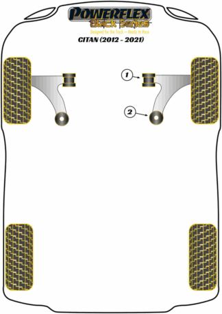 Powerflex Black -puslasarjat - Mercedes-Benz Citan (2012 - 2021)