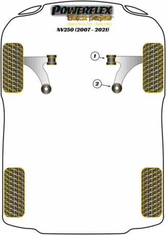 Powerflex Black -puslasarjat - Nissan NV250 (2007 - 2021)