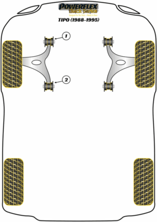 Powerflex Black -puslasarjat - Fiat Tipo (1988-1995)
