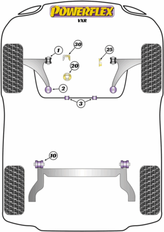 Powerflex Road -puslasarjat - Vauxhall / Opel VXR/OPC