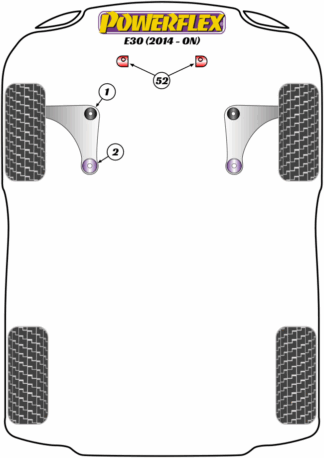 Powerflex Road -puslasarjat - Venucia E30 (2014 - ON)