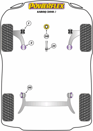 Powerflex Road -puslasarjat – Skoda Karoq 2WD Powerflex Road -puslasarjat - Skoda Karoq 2WD