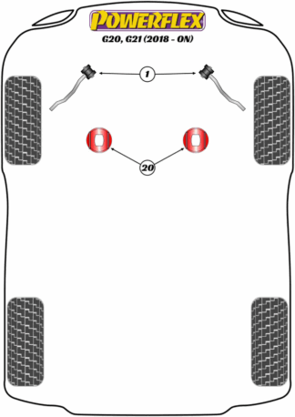 Powerflex Road -puslasarjat – BMW G20, G21 (2018 – ) Powerflex Road -puslasarjat - BMW G20, G21 (2018 - )