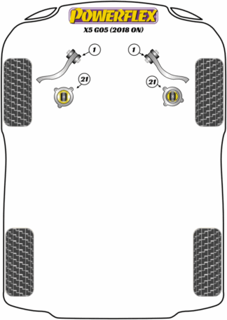 Powerflex Road -puslasarjat – BMW X5 G05 (2018 on) Powerflex Road -puslasarjat - BMW X5 G05 (2018 on)