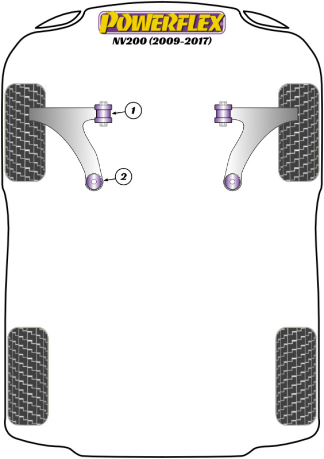 Powerflex Road -puslasarjat – Nissan NV200 (2009-2017) Powerflex Road -puslasarjat - Nissan NV200 (2009-2017)