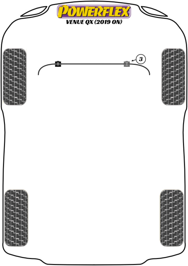 Powerflex Road -puslasarjat – Hyundai Venue QX (2019 on) Powerflex Road -puslasarjat - Hyundai Venue QX (2019 on)
