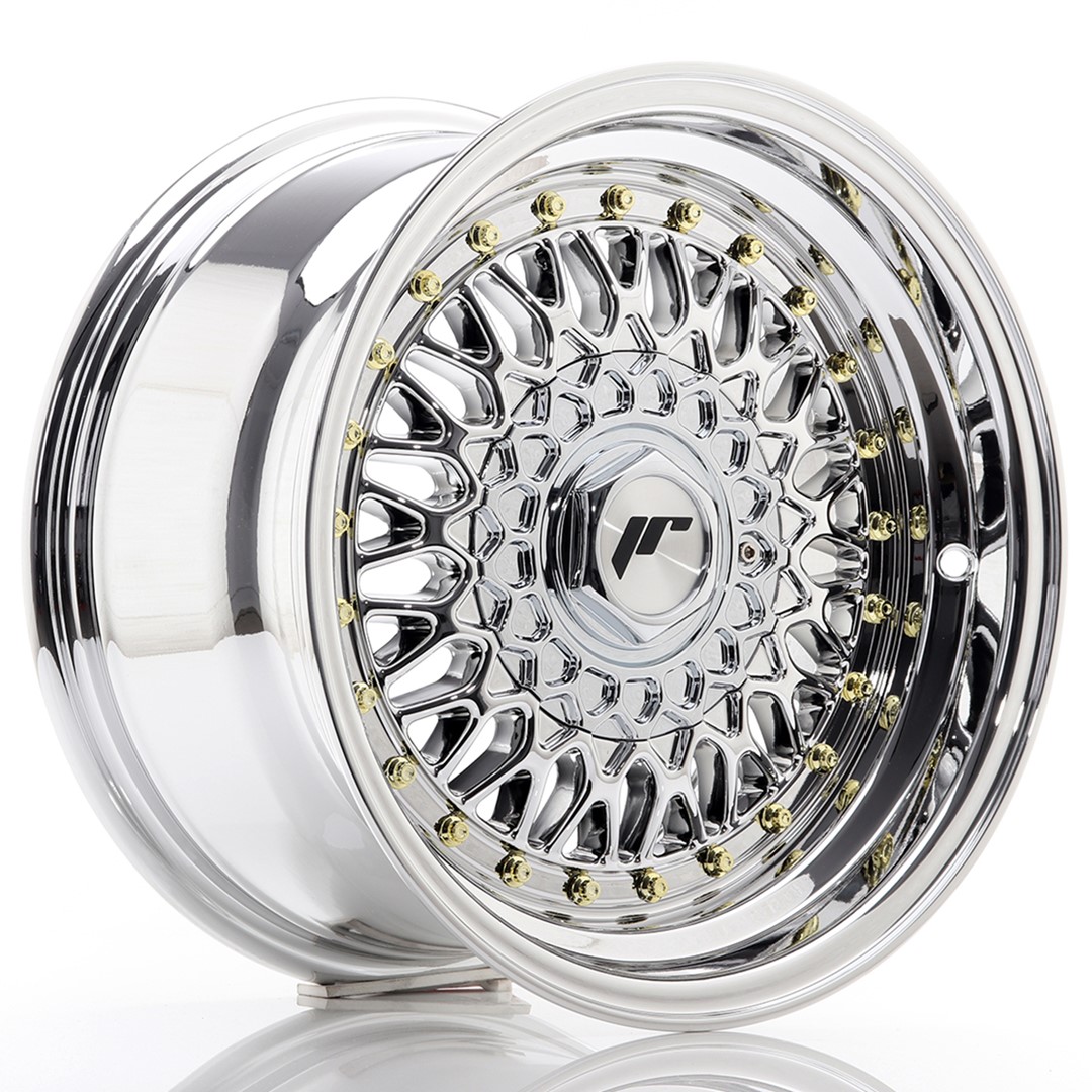 Japan Racing JR9 -vanteet – 15×8 – 4×100/4×108 – ET20 – Chrome Japan Racing JR9 -vanteet - 15x8 - 4x100/4x108 - ET20 - Chrome