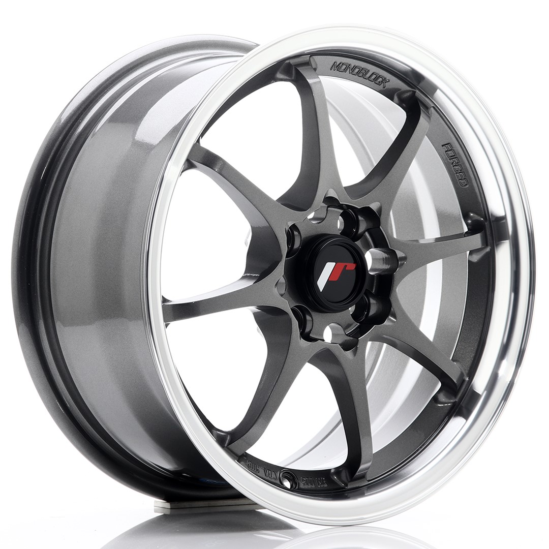 Japan Racing JR5 -vanteet – 15×7 – 4×100 – ET35 – Gun metal Japan Racing JR5 -vanteet - 15x7 - 4x100 - ET35 - Gun metal