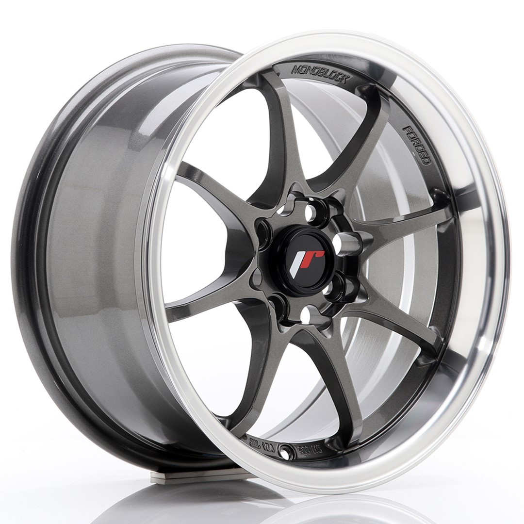 Japan Racing JR5 -vanteet – 15×8 – 4×100 – ET28 – Gun metal Japan Racing JR5 -vanteet - 15x8 - 4x100 - ET28 - Gun metal