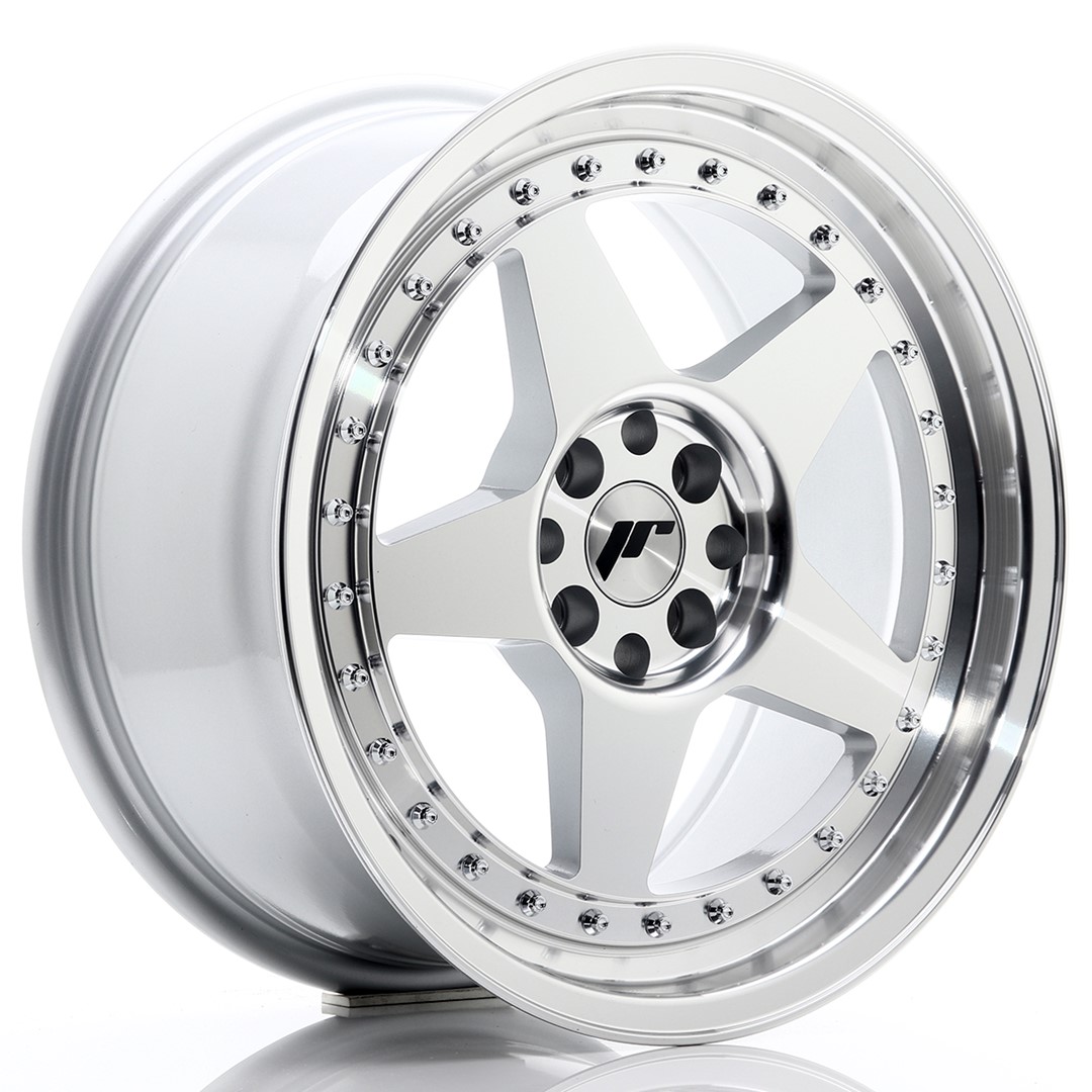 Japan Racing JR6 -vanteet – 17×8 – 4×100/4×114,3 – ET35 – Silver Japan Racing JR6 -vanteet - 17x8 - 4x100/4x114,3 - ET35 - Silver