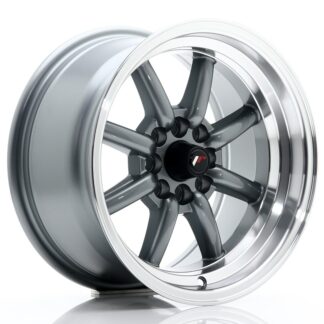 Japan Racing JR19 -vanteet – 15×8 – 4×100/4×108 – ET0 – Gun metal Japan Racing JR19 -vanteet - 15x8 - 4x100/4x108 - ET0 - Gun metal
