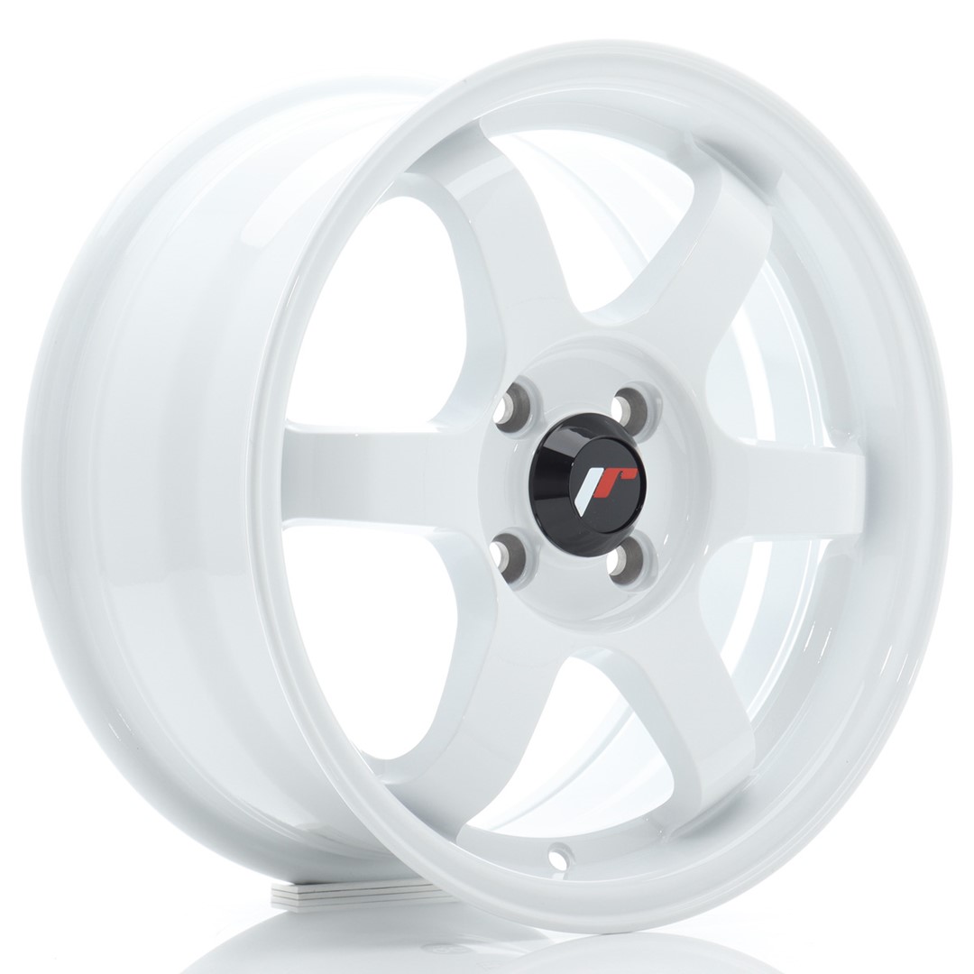 Japan Racing JR3 -vanteet – 15×7 – 4×100 – ET40 – White Japan Racing JR3 -vanteet - 15x7 - 4x100 - ET40 - White