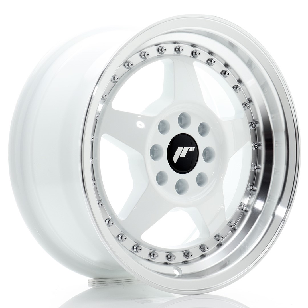 Japan Racing JR6 -vanteet – 15×7 – 4×100/4×108 – ET25 – White Japan Racing JR6 -vanteet - 15x7 - 4x100/4x108 - ET25 - White