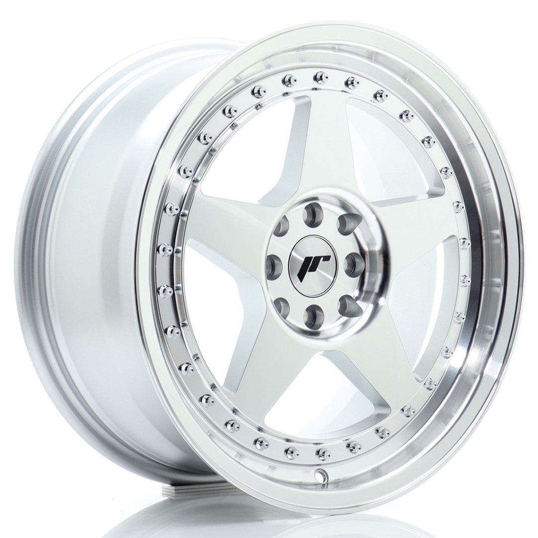 Japan Racing JR6 -vanteet – 17×8 – 4×100/4×114,3 – ET35 – Silver Japan Racing JR6 -vanteet - 17x8 - 4x100/4x114,3 - ET35 - Silver