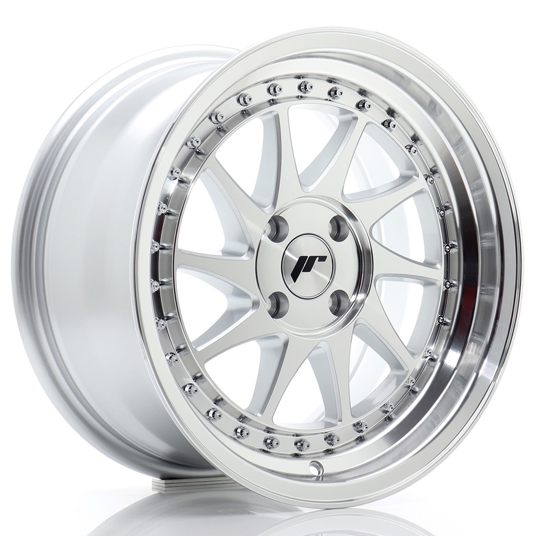 Japan Racing JR26 -vanteet – 16×8 – 4×100 – ET30 – Silver Japan Racing JR26 -vanteet - 16x8 - 4x100 - ET30 - Silver