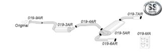 Simons-pakoputkisto - Volvo S40/V50 - 019-HAR