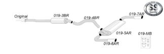 Simons-pakoputkisto - Volvo S40/V50 - 019-HBR