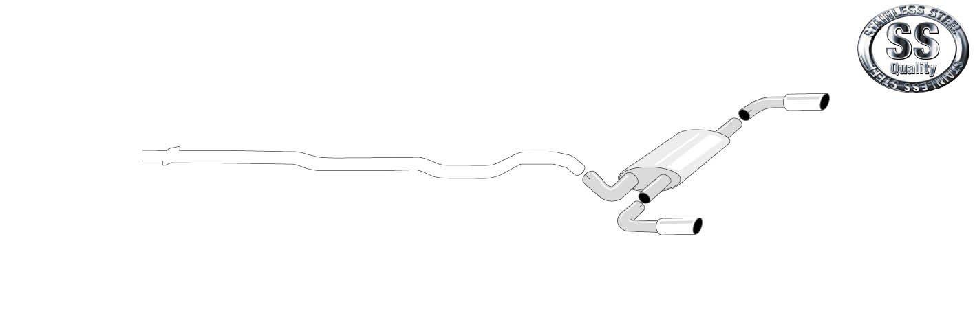 Simons-pakoputkisto – Volvo S60/V60 – 02DDBE1R Simons-pakoputkisto - Volvo S60/V60 - 02DDBE1R