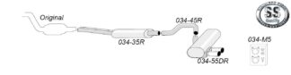 Simons-pakoputkisto - BMW E90/E91/E92/E93 - 034-H5DR
