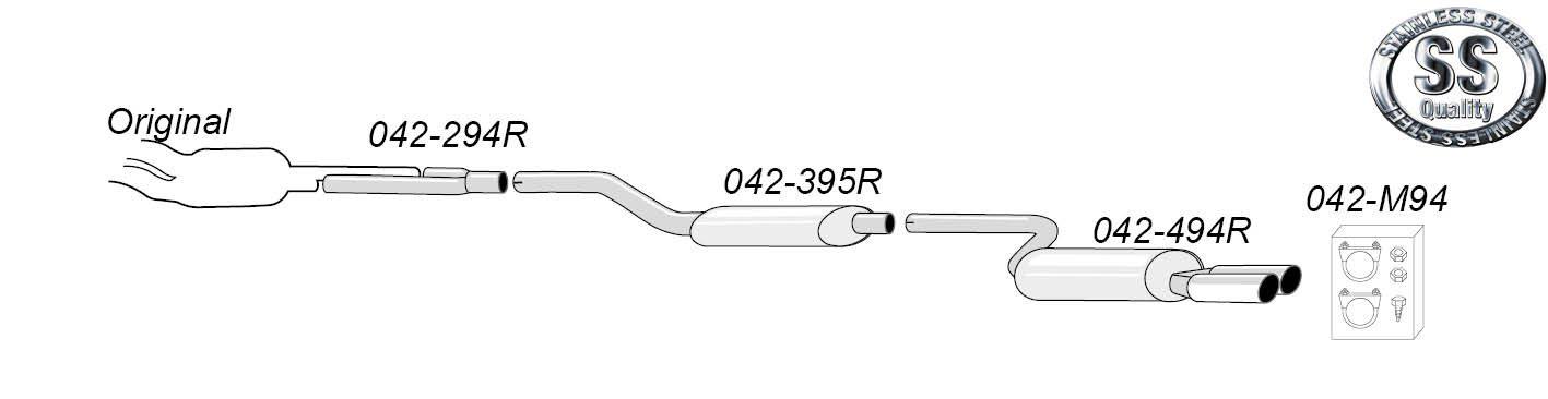 Simons-pakoputkisto – Audi S4 – 042-H94R Simons-pakoputkisto - Audi S4 - 042-H94R