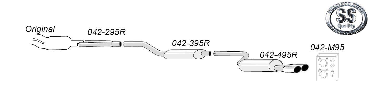 Simons-pakoputkisto – Audi RS4 – 042-H95R Simons-pakoputkisto - Audi RS4 - 042-H95R