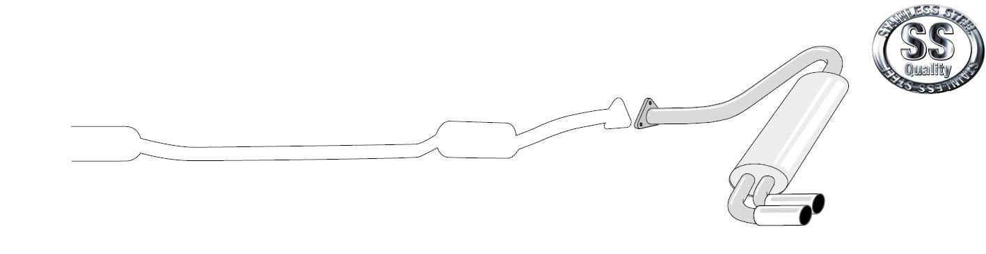Simons-pakoputkisto – Audi S2/80/90 – 045-B91R Simons-pakoputkisto - Audi S2/80/90 - 045-B91R