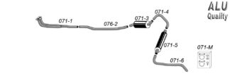 Simons-pakoputkisto - Volvo 140 - 071-K