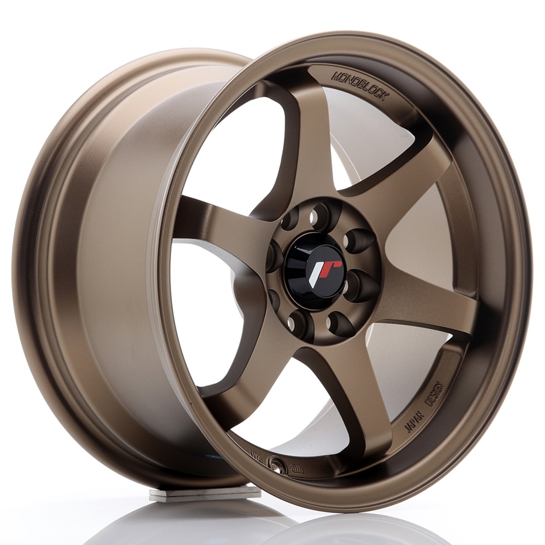 Japan Racing JR3 -vanteet – 15×8 – 4×100/4×114,3 – ET25 – Bronze Japan Racing JR3 -vanteet - 15x8 - 4x100/4x114,3 - ET25 - Bronze