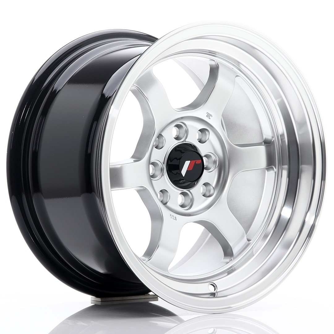 Japan Racing JR12 -vanteet – 15×8,5 – 4×100/4×114,3 – ET13 – Silver Japan Racing JR12 -vanteet - 15x8,5 - 4x100/4x114,3 - ET13 - Silver