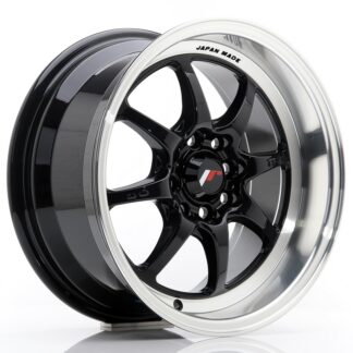 Japan Racing TFII -vanteet - 15x7,5 - 4x100/4x108 - ET30 - Black