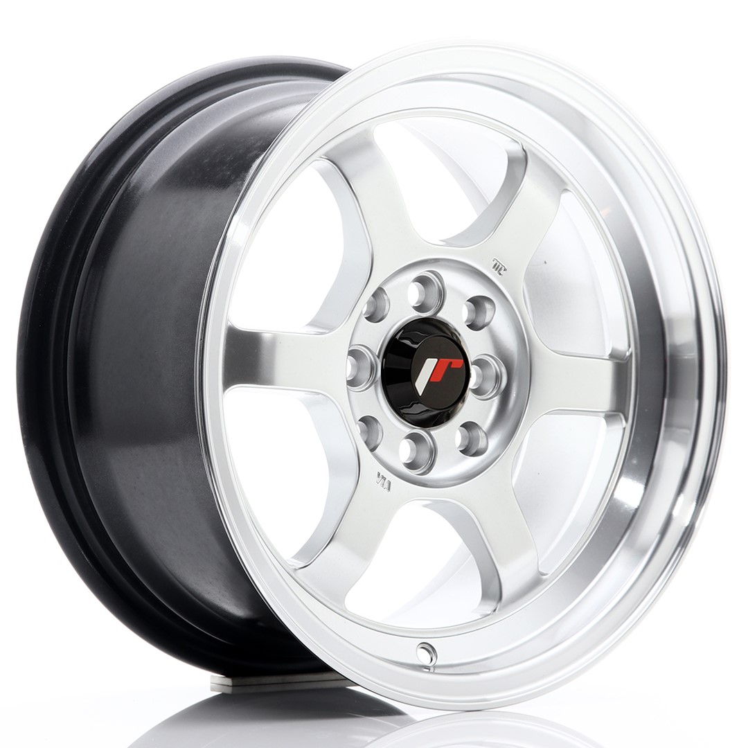 Japan Racing JR12 -vanteet – 15×7,5 – 4×100/4×108 – ET26 – Silver Japan Racing JR12 -vanteet - 15x7,5 - 4x100/4x108 - ET26 - Silver