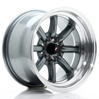 Japan Racing JR19 -vanteet - 15x9 - 4x100/4x114,3 - ET-13 - Gun metal