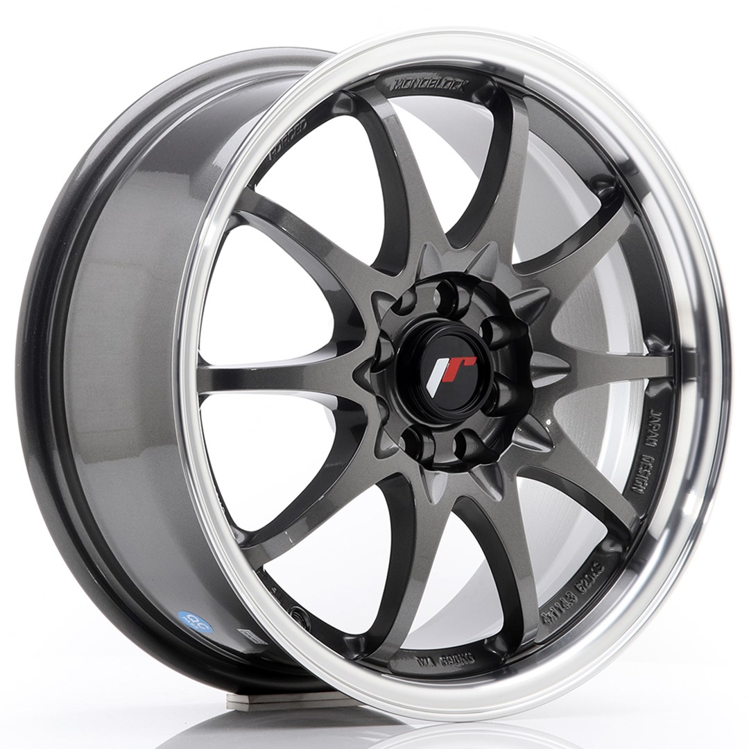 Japan Racing JR5 -vanteet – 16×7 – 4×100/4×108 – ET30 – Gun metal Japan Racing JR5 -vanteet - 16x7 - 4x100/4x108 - ET30 - Gun metal