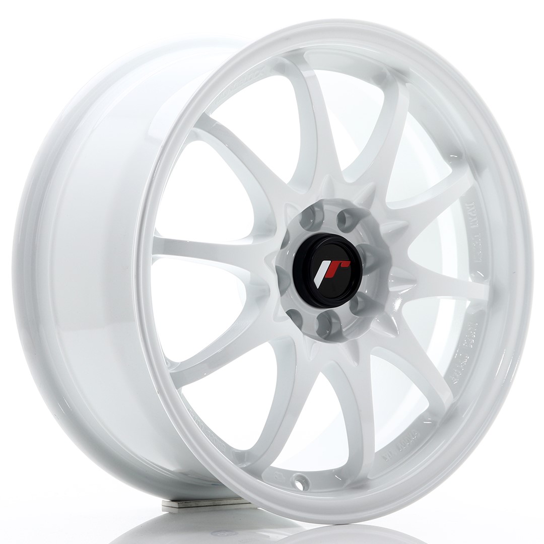 Japan Racing JR5 -vanteet – 16×7 – 4×100/4×108 – ET30 – White Japan Racing JR5 -vanteet - 16x7 - 4x100/4x108 - ET30 - White