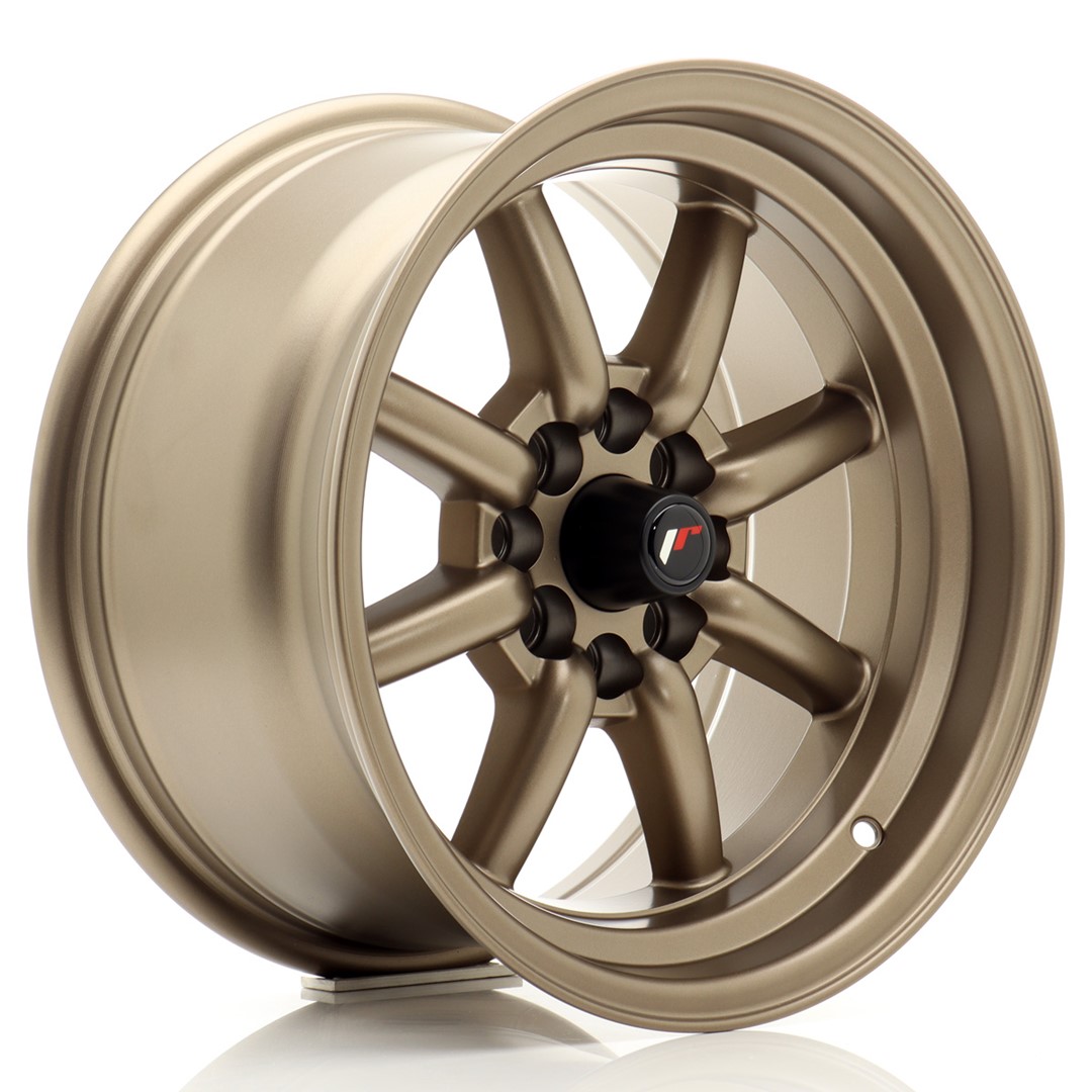Japan Racing JR19 -vanteet – 15×8 – 4×100/4×114,3 – ET0 – Bronze Japan Racing JR19 -vanteet - 15x8 - 4x100/4x114,3 - ET0 - Bronze