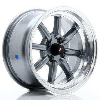 Japan Racing JR19 -vanteet - 15x8 - 4x100 - ET0 - Gun metal