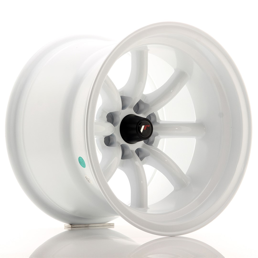 Japan Racing JR19 -vanteet – 15×10,5 – 4×100/4×114,3 – ET-32 – White Japan Racing JR19 -vanteet - 15x10,5 - 4x100/4x114,3 - ET-32 - White
