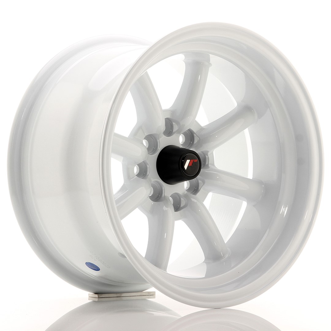 Japan Racing JR19 -vanteet – 15×9 – 4×100/4×114,3 – ET-13 – White Japan Racing JR19 -vanteet - 15x9 - 4x100/4x114,3 - ET-13 - White