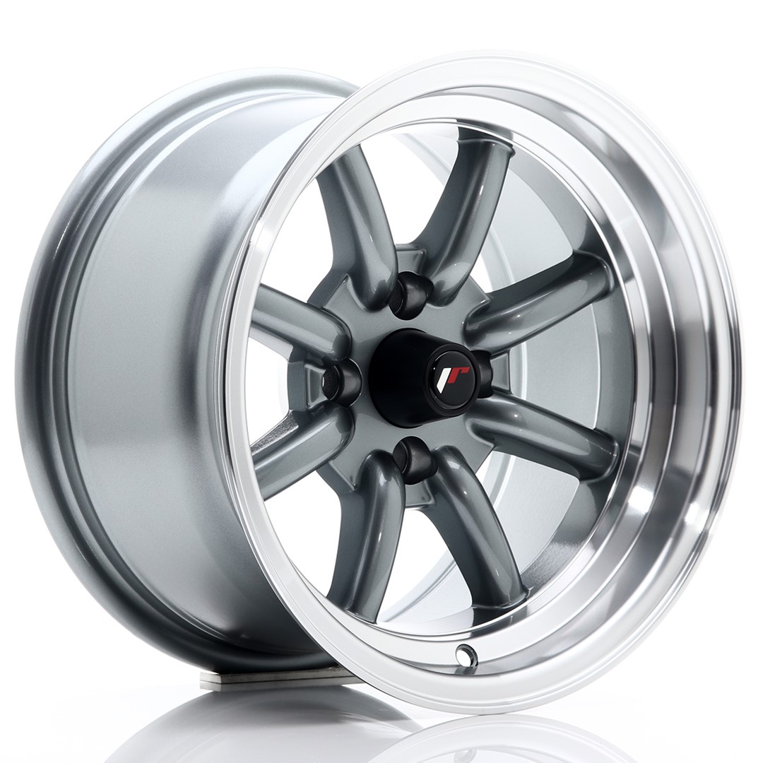 Japan Racing JR19 -vanteet – 14×8 – 4×100 – ET-13 – Gun metal Japan Racing JR19 -vanteet - 14x8 - 4x100 - ET-13 - Gun metal